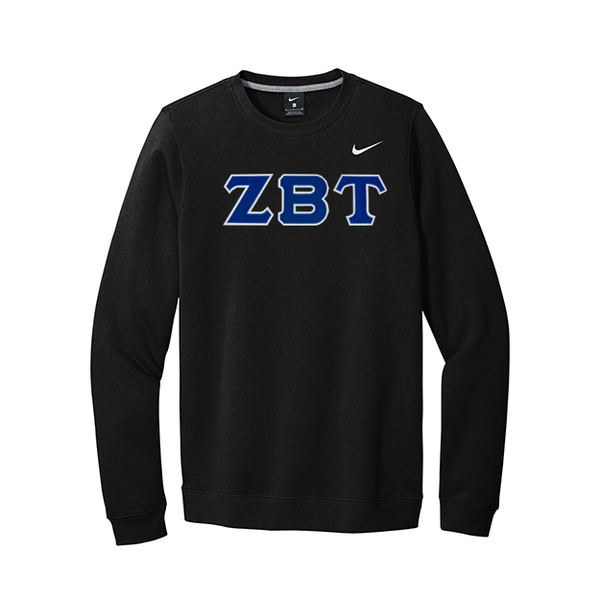 Zeta Beta Tau Fraternity Nike Greek Letter Crewneck