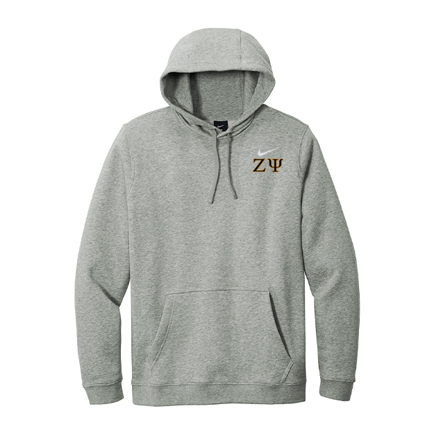 Zeta Psi Fraternity Nike Hoodie Embroidered Greek Letters