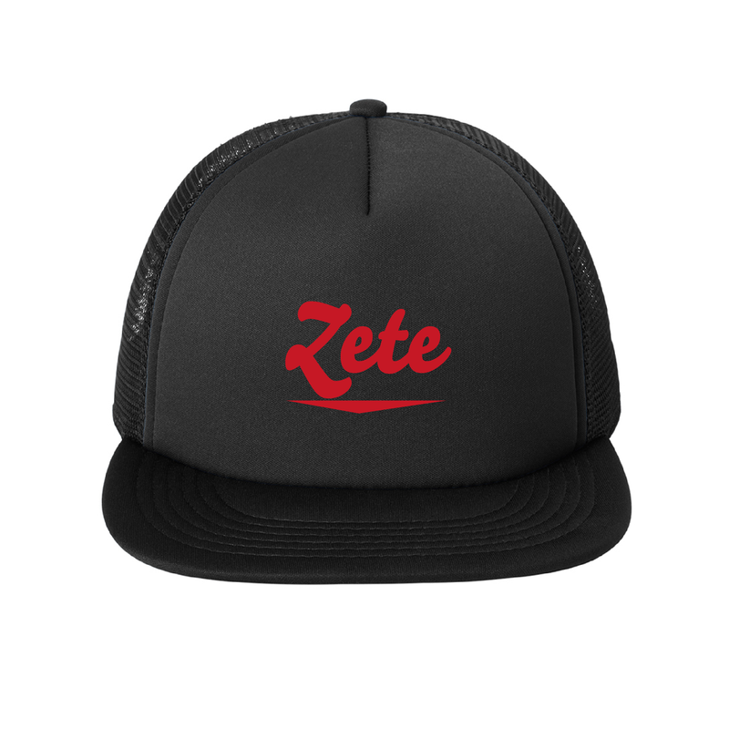 Zeta Psi Fraternity Baseline Embroidered Foam Trucker Hat