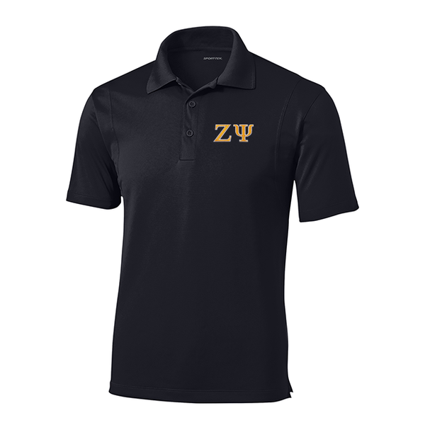 Zeta Psi Fraternity Embroidered Greek Letter Sport-Tek Micropique Polo