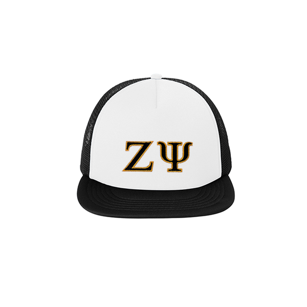 Zeta Psi Foam Trucker Hat Embroidered Greek Letters