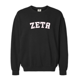 Zeta Tau Alpha Sorority Varsity Basics Crewneck Sweatshirt