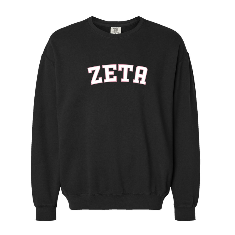 Zeta Tau Alpha Sorority Varsity Basics Crewneck Sweatshirt