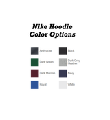 Delta Chi Fraternity Greek Letter Nike Hoodie color options