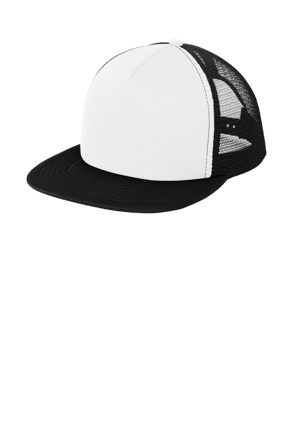 Alpha Gamma Delta Sorority Foam Trucker Hat Embroidered Greek Letters side view