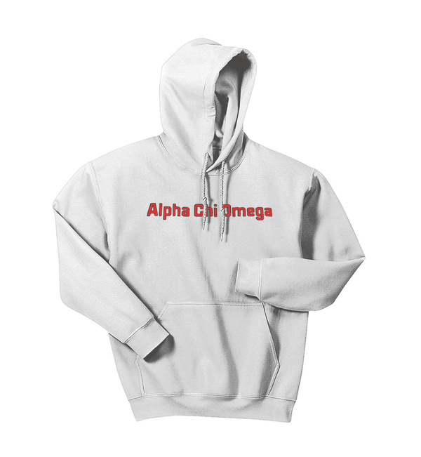 Two Color Embroidered Letters Gildan Hoodie