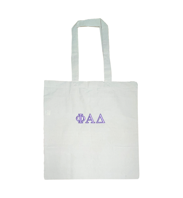 Embroidered Greek Letters Branson Tote