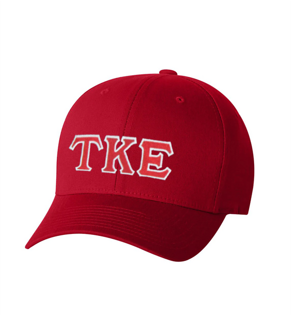 Embroidered Greek Letters Flexfit Twill Cap