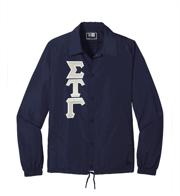 Sewn on Greek Letters New Era Coach's Jacket